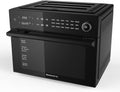 Melchioni Family | Heißluftfritteuse mit 30 Liter Kapazität BENEDETTA, Digitales Display, Dual Cook Funktion, Air Fryer mit 18 Programmen, 30-230°C, Timer 12h, Schwarz, Noire