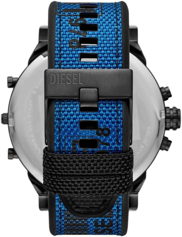 Diesel Montre, Mr. Daddy pour Homme, Mouvement Multifonctionnel à Quartz avec Bracelet en Cuir, synthétique ou Silicone