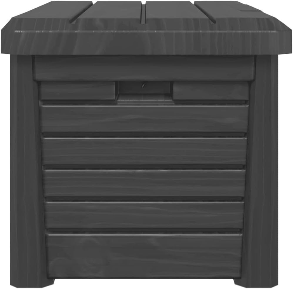LXYZWRW Boîtes de rangement d'extérieur en polypropylène Anthracite 73 x 50,5 x 46,5 cm