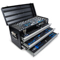 3318 | Caisse à outils métallique | 3 tiroirs | avec 143 outils
