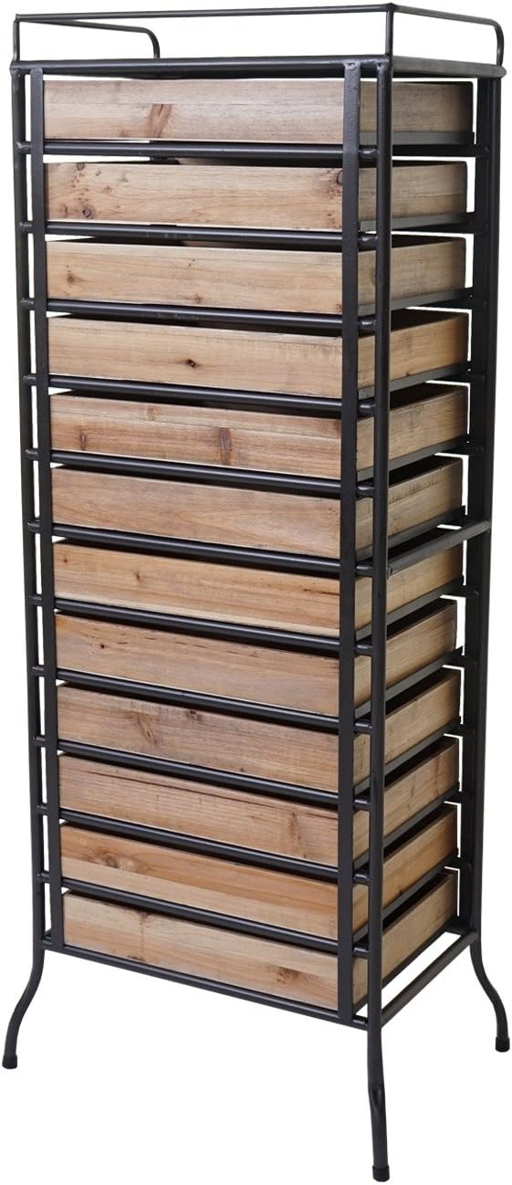 Mendler Placard de pharmacien HWC-A43 Style Shabby 129x55x38cm