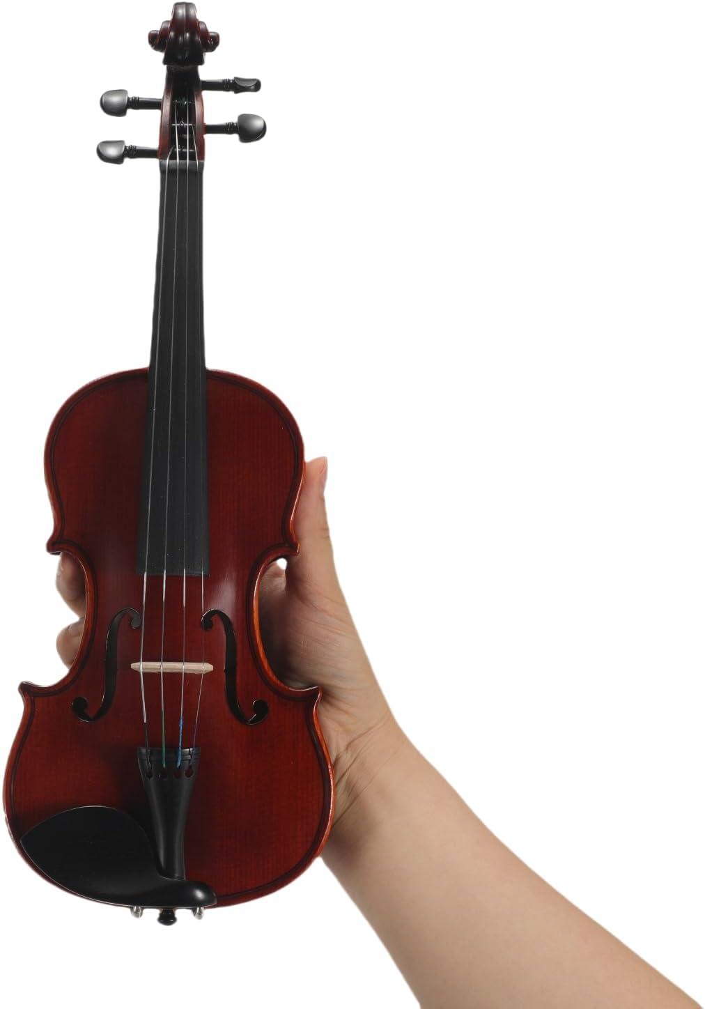 Le plus petit violon 1/32 fait main en bois massif avec étui assorti - Taille jouable, entièrement fonctionnel
