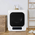 Merax Sèche-linge mural inox 3 kg (jusqu’à 4 kg) 850 W – 6 programmes & 6 fonctions, multi-filtration, protection surchauffe, montage mural - Blanc