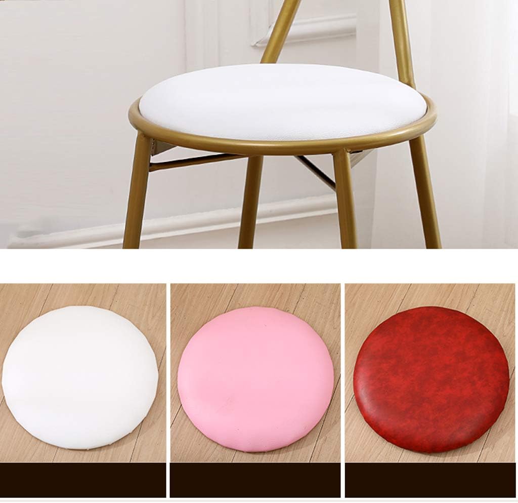 Tabouret de maquillage en forme de papillon en fer doré, chaise créative en cuir synthétique pour coiffeuse, meubles de salle à manger de 87 cm de hauteur, siège blanc élégant pour un usage domestique