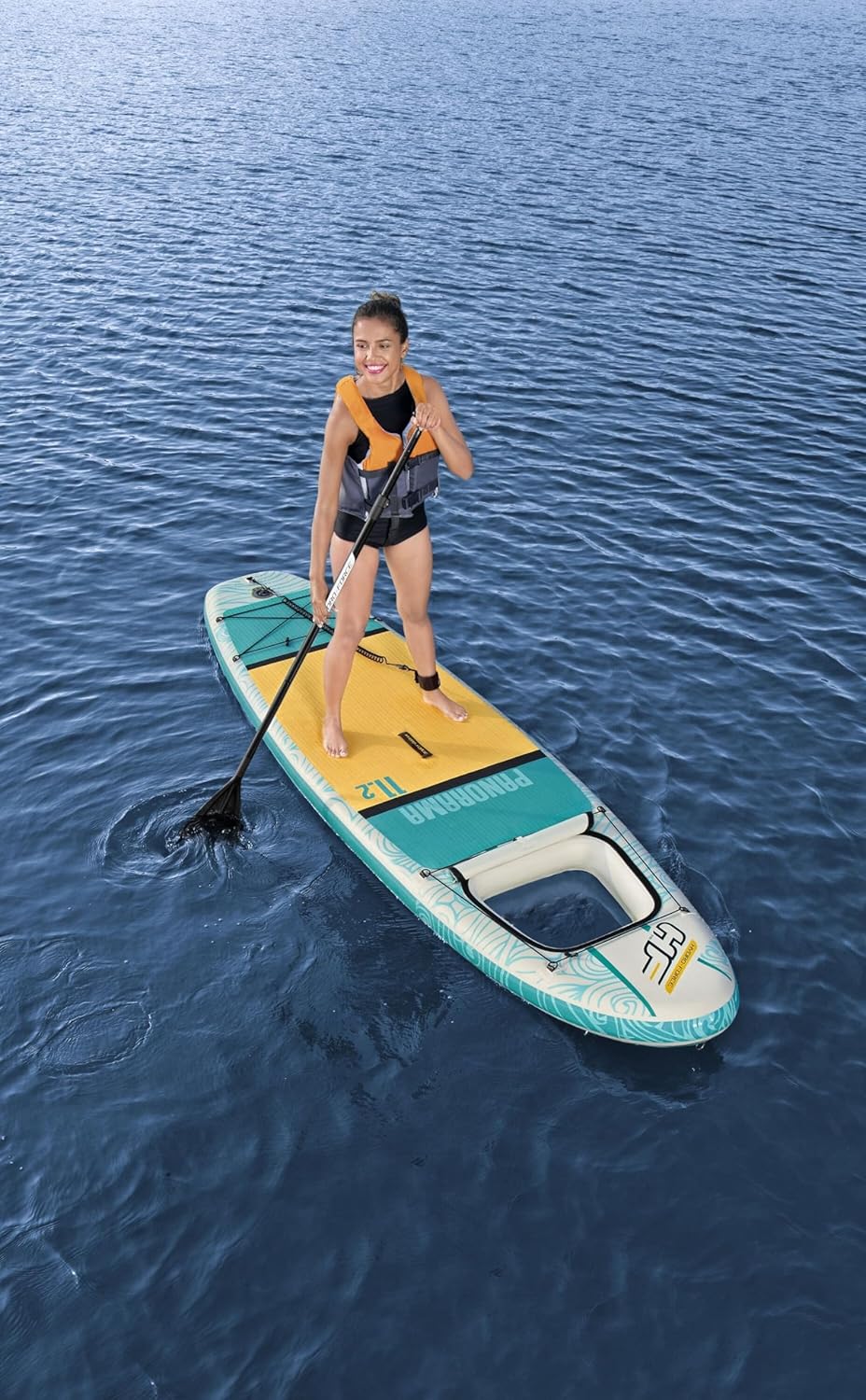Hydro-Force Inflatable Stand Up Paddle Board | Complete Set with Hand Pump, Travel Bag and Built-in Window, Multiple Sizes