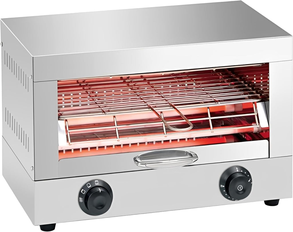 MBH - Grille-pain industriel électrique 1 étage en INOX pour l'HÔTELLERIE. Four grille-pain professionnel pour bars et restaurants.