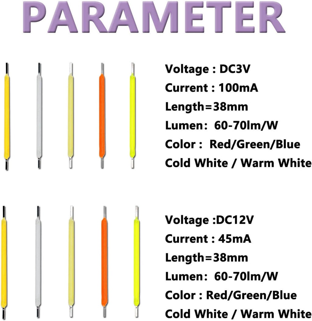 Lot de 240 ampoules Edison - Kit de réparation de puces LED avec diodes rouge, bleu, blanc chaud et blanc froid pour lampes à incandescence