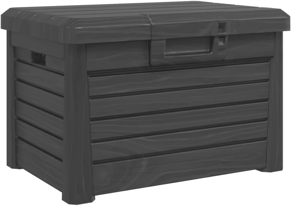 LXYZWRW Boîtes de rangement d'extérieur en polypropylène Anthracite 73 x 50,5 x 46,5 cm