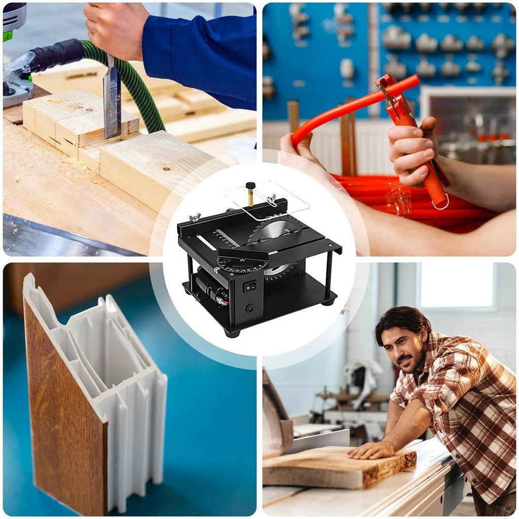 électrique de table, de table,Broyeur électrique multifonctionnel - table pour le travail du bois et du métal avec 7 vitesses de précision réglable