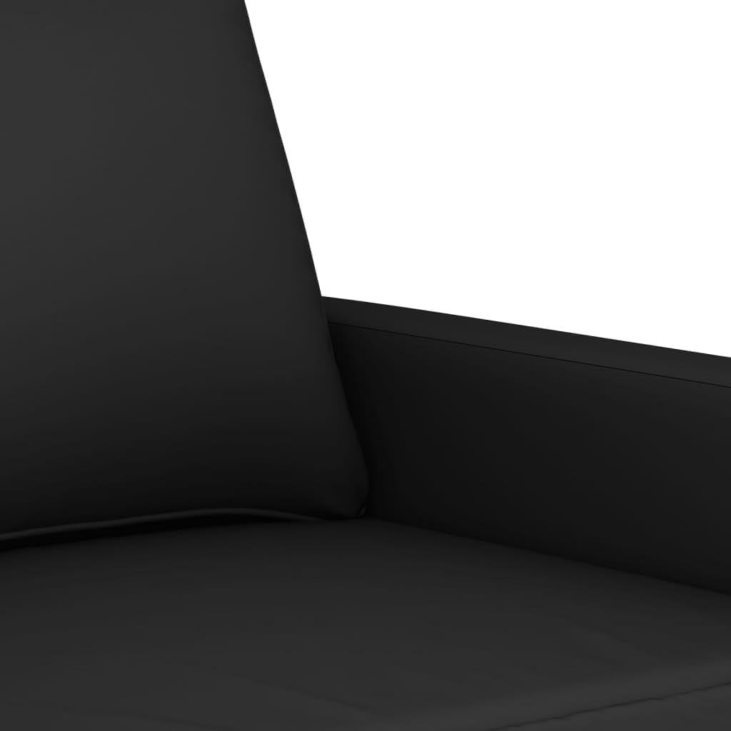 Générique Canapé à 3 Places Noir 180 cm Velours,Canapés-359214