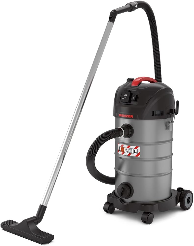 MENZER Aspirateur de Sécurité (Aspirateur Eau et Poussière) VCL 330 Antistatic, Équipement Antistatique Complet, Classe de Poussière L, 30 litres