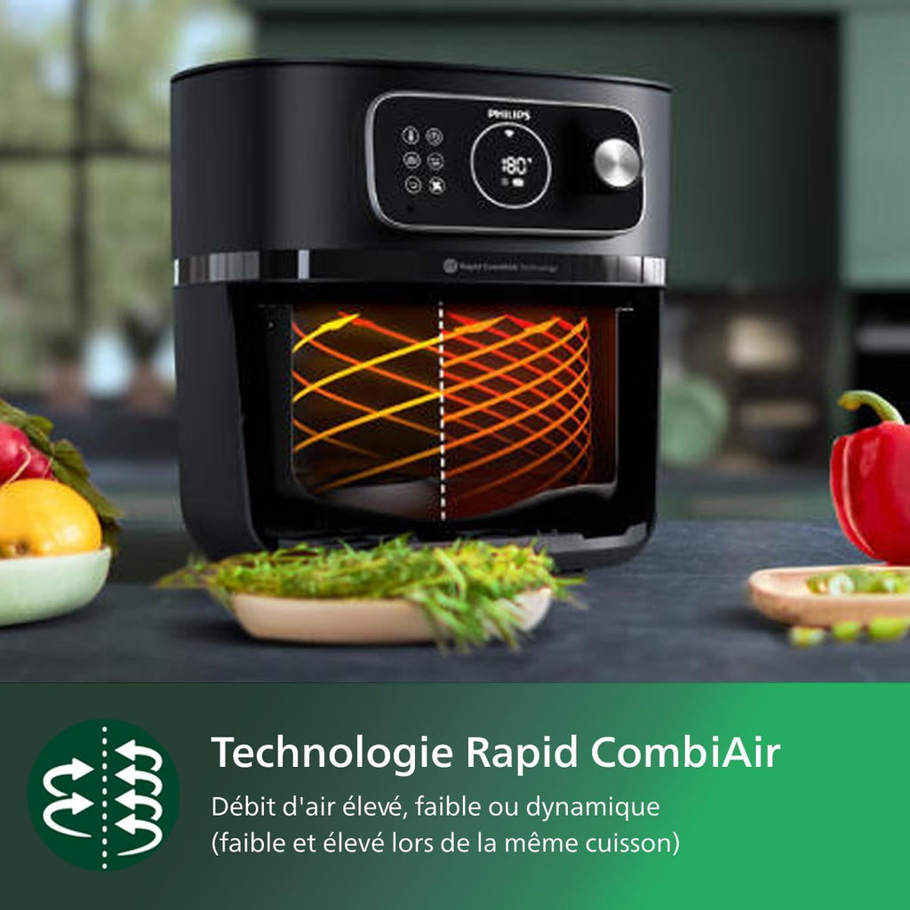 Philips Airfryer Combi 7000 Series XXL - 8.3 L (2 kg), 22-in-1 Airfryer, Wi-Fi Connectivity, Auto-Cook Automatic Cooking Programs