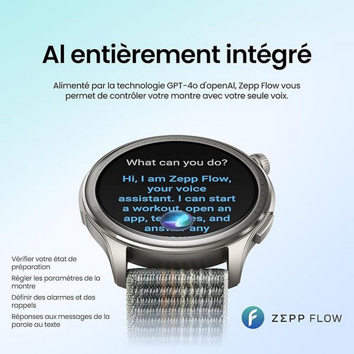 Amazfit Balance 46mm Montre Intelligente, Paiement Sans Contact NFC, de Fitness AI, Autonomie de 14 Jours, Surveillance du Sommeil et de la Santé, GPS, 150 Modes Sportifs pour Android et iPhone