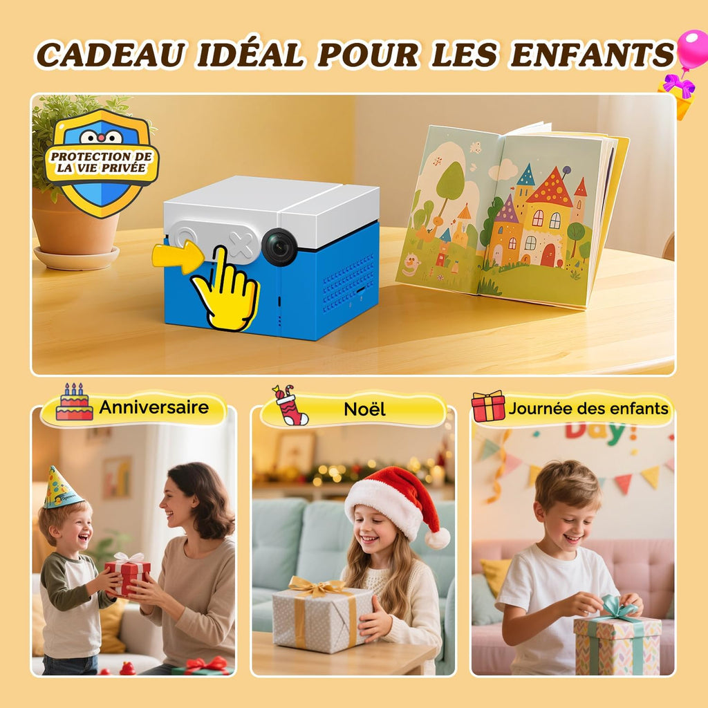 KINHANK MotionX - Console de Jeu à détection de Mouvement,Système de jeu vidéo physique interactif parent-enfant,sans Manette/mises à Jour Continues/sans abonnement,Jouet Cadeau pour Enfants dès 3 Ans