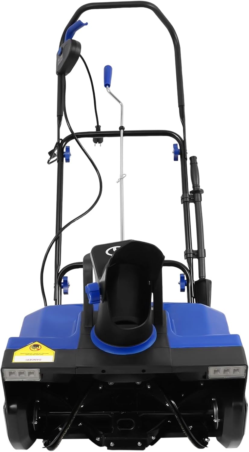 TaNeHaKi Fraise à neige électrique 2400 W Pelle à neige filaire avec lumières LED 180° réglable Machine de déneigement Largeur de travail 56 cm Profondeur de neige 33 cm Chasse-neige très efficace