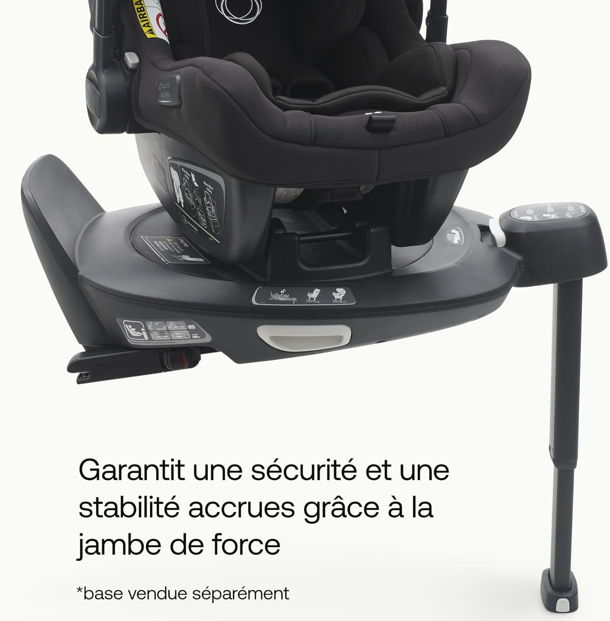 Turtle Air by Nuna, Siège Auto Pour Nouveaux-nés et Jeunes Enfants, Ultra Léger, Sûr et Pratique, avec Capote et fenêtre de visibilité, noir