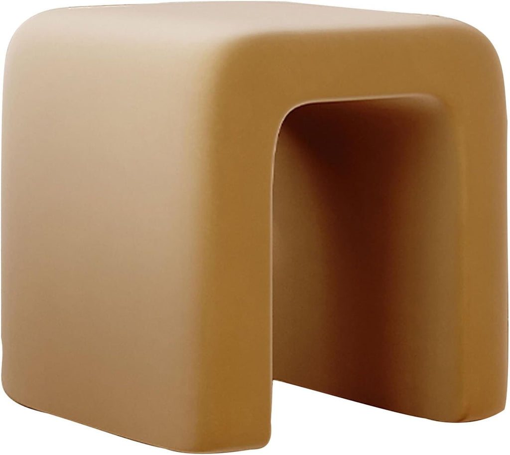 Tabouret de coiffeuse, chaise de coiffeuse moderne en forme de N avec siège rembourré, chaise de coiffeuse de maquillage multifonctionnelle pour salle de maquillage, chambre à coucher (couleur : kaki