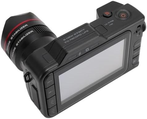 Jectse Caméra de Vlog Numérique 5K, Zoom Numérique 50x, Caméscope de Voyage 50MP, Vision Nocturne IR pour Les Langues pour Scène Nocturne