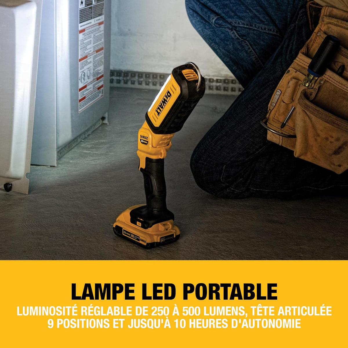 Pack 5 outils XR 18V, 1 perceuse-visseuse, 1 visseuse à chocs à 3 vitesses, 1 scie sauteuse, 1 scie circulaire, 1 lampe LED, 3 batteries 5Ah, 1 chargeur et 2 coffrets TSTAK, DCK551P3T-QW