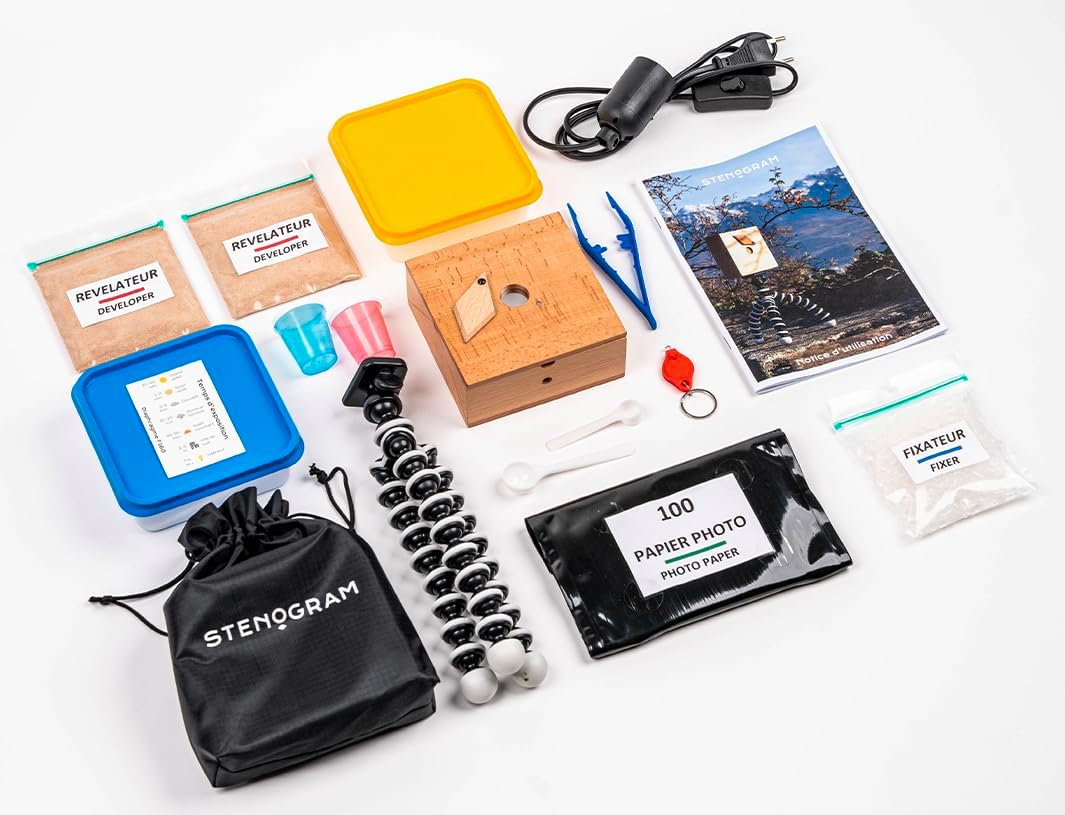 STENOGRAM Deluxe - Kit de Photographie sténopé - 100 recharges incluses