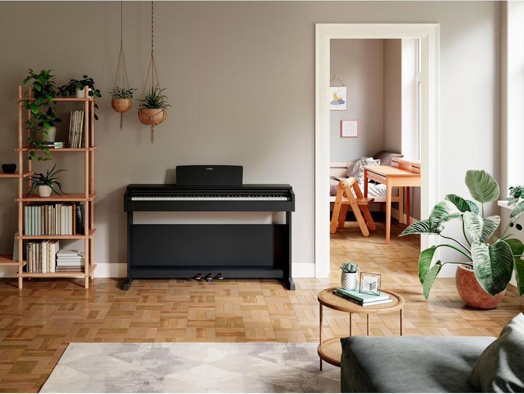 Yamaha ARIUS YDP-145 Piano Numérique - Piano d'Intérieur Moderne et meuble pour Amateurs, Jouabilité de Piano Acoustique Authentique, en noyer noir