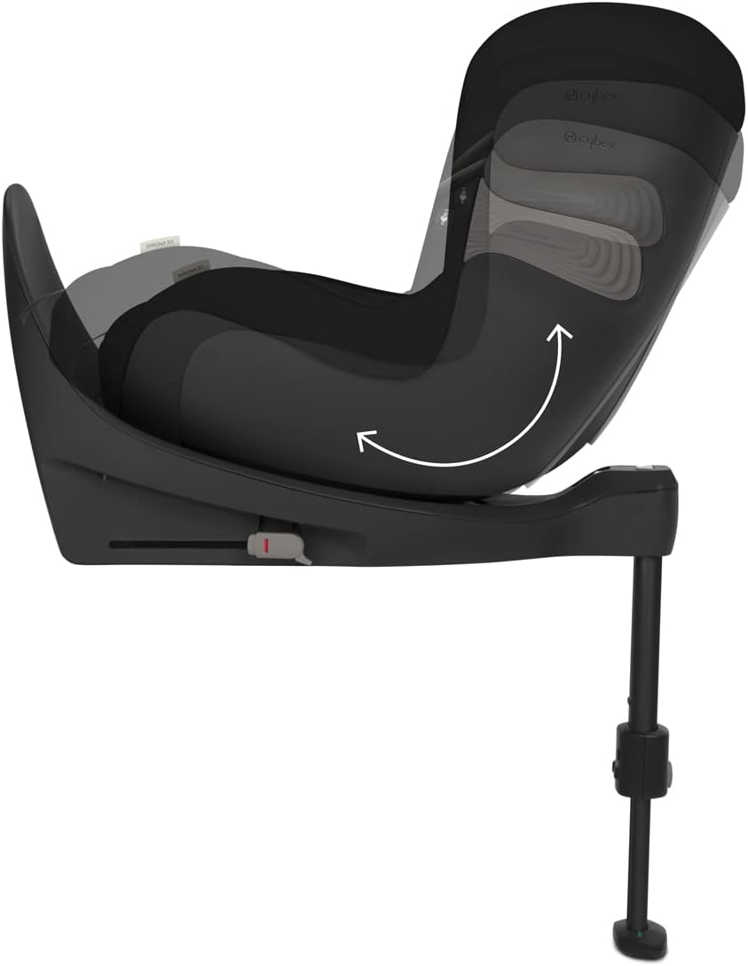 CYBEX Gold Siège Auto Enfant Sirona S2 i-Size, De 3 mois à 4 ans environ, Max. 18 kg, Compatible avec SensorSafe, Moon Black