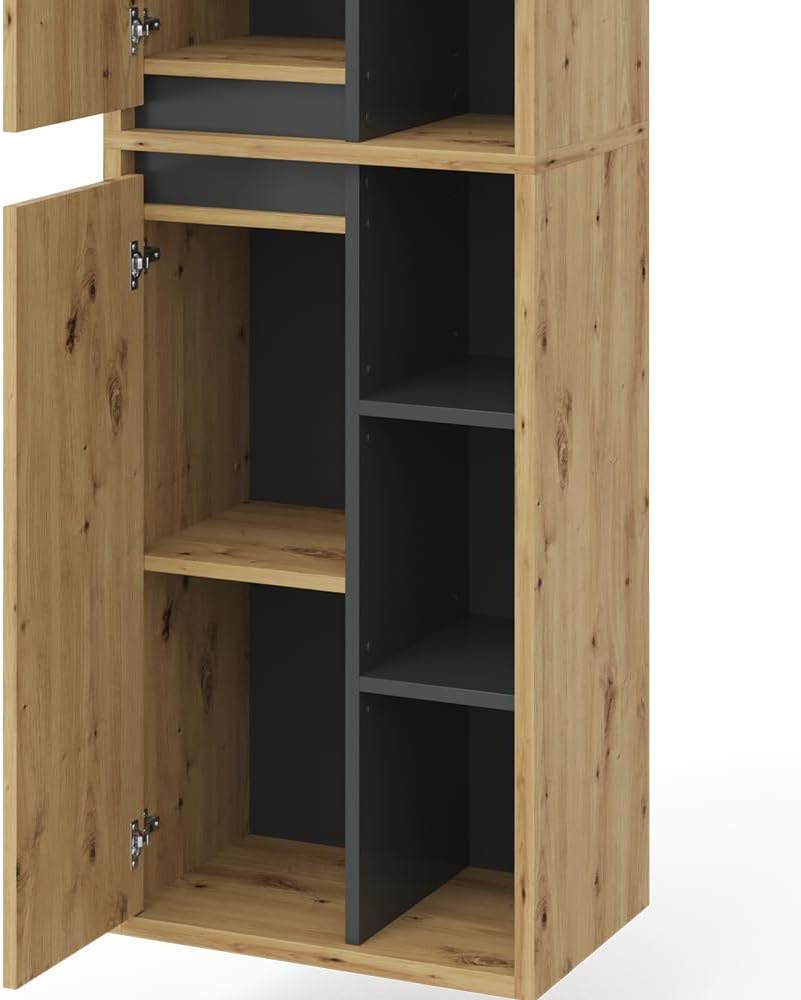 Vicco Armoire de Salle de Bain Viola, Chêne Artisan, 50 x 170 cm