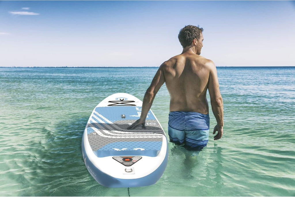 Zray X-Rider X1 Inflatable Sup Outdoor Sport All Around Stand Up Paddle Board Kit with Ultimate Agile Light Technology, Blue/White