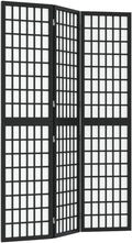 Ecran d'Intimité Paravent Séparateur de Pièces Cloison de Séparation pour Chambre à Coucher Maison Intérieur, 3 Panneaux 120x170 cm Noir