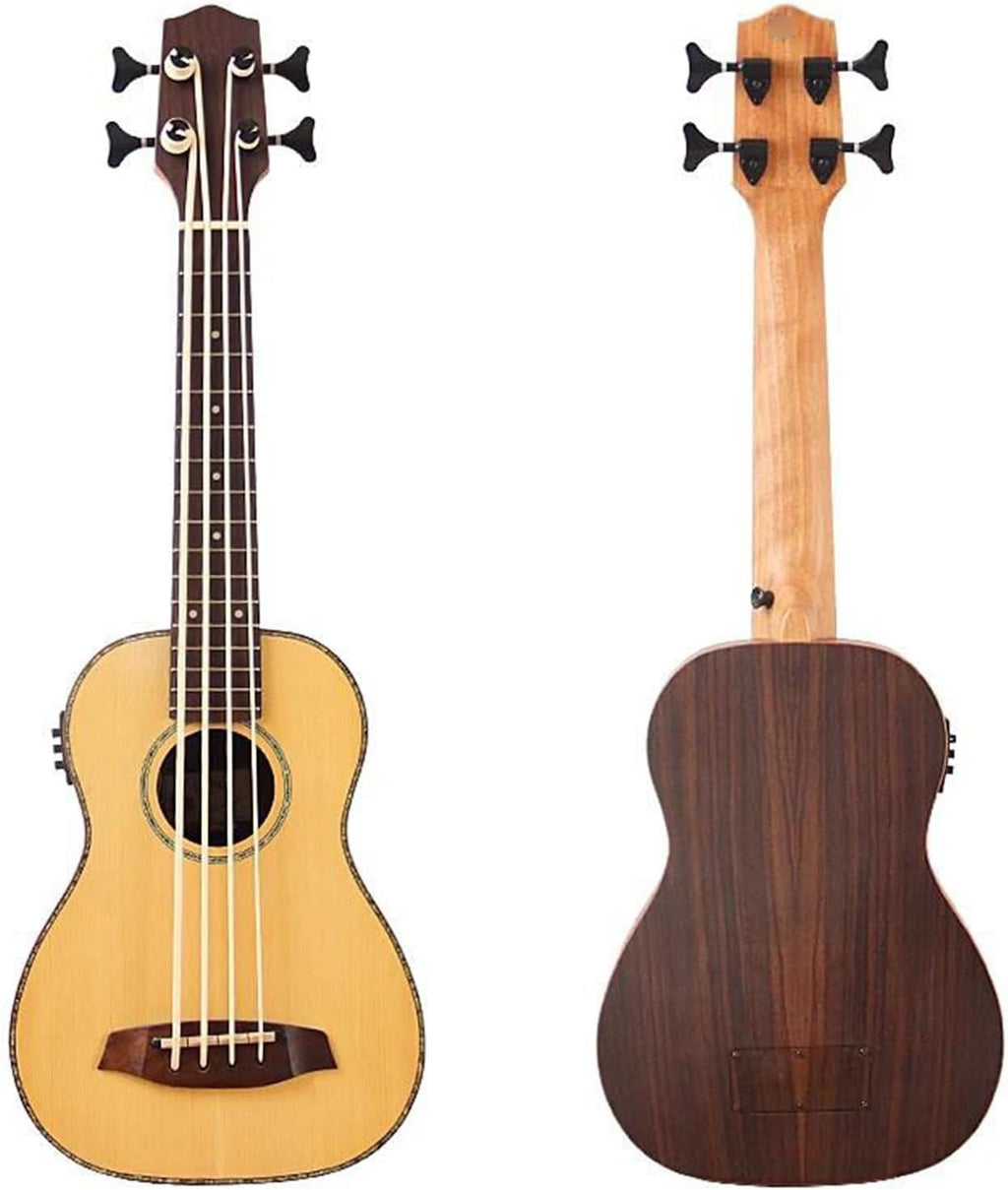 Ukulélé Professionnel Ukulélé Électrique De 28 Pouces Avec Table En Épicéa Massif Finition Mate Mini Guitare À Quatre