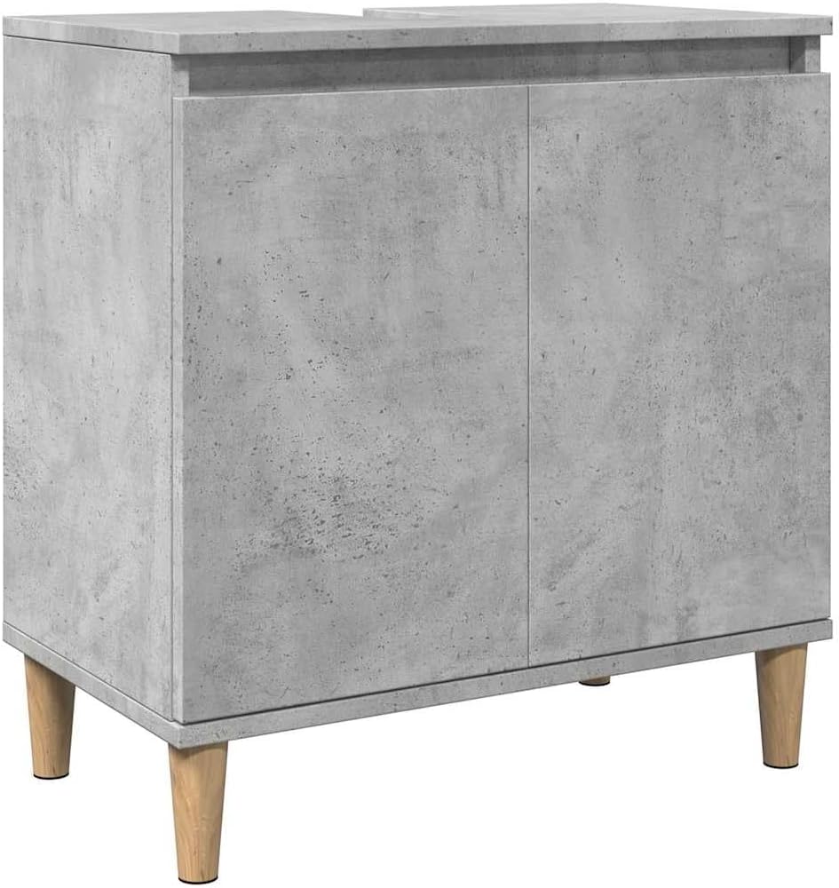 vidaXL Ensemble de Meubles de Salle de Bain 3 pcs Gris béton