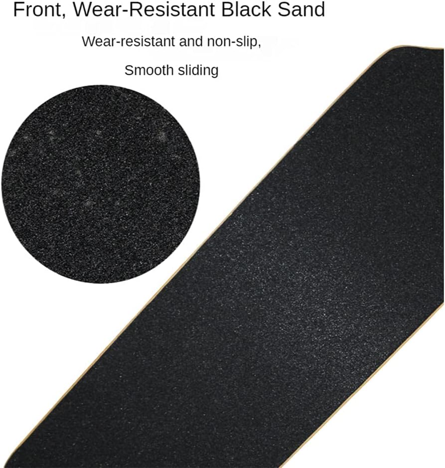 SilteD Longboard Planche à roulettes pour débutants, 8 couches en érable concave, pour garçons, adultes, filles et garçons