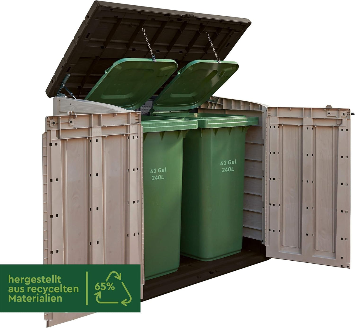 KETER Abri horizontal range poubelle SIO MAX - 1200 litres