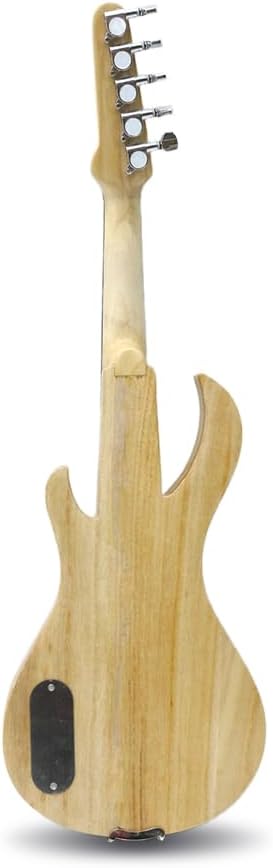 Yinfente Violon électrique à 5 cordes 4/4 en bois massif pour débutant avec étui, archet, chiffon de nettoyage, colophane