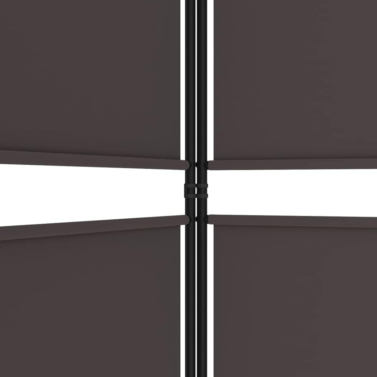 Paravent 6 panneaux marron 300 x 200 cm pour intérieur ou extérieur avec pieds - Cloison polyvalente pour bureau, salon, chambre à coucher - Design élégant en tissu