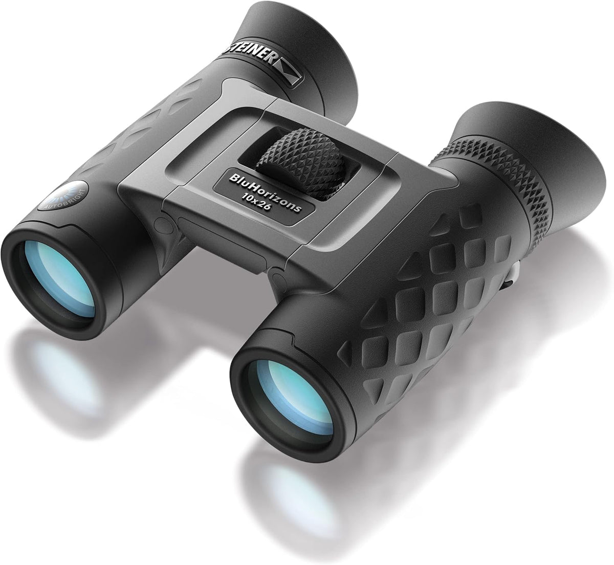 STEINER Jumelles BluHorizons 10x26 - Optique de qualité Allemande, réduit Les Reflets ou l'éblouissement de l'eau, du Sable ou de la Neige, compacte et légère