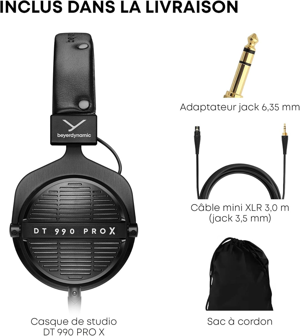 beyerdynamic DT 990 Pro X Casque de Studio Ouvert, pour Une écoute et Un Montage critiques (Ouvert)
