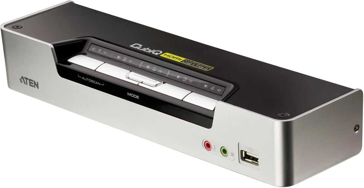 Aten CS1794 commutateur écran, Clavier et Souris Argent
