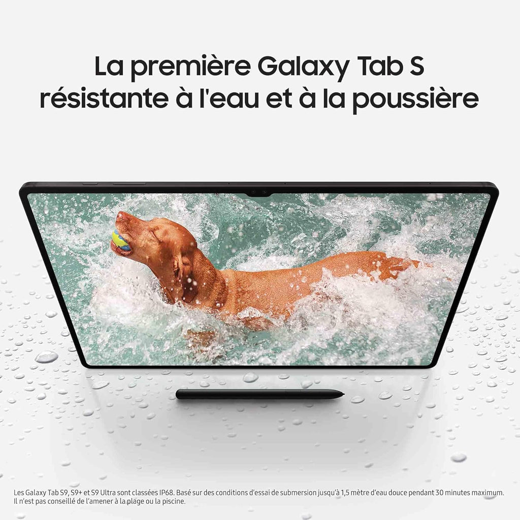 Tab S9 Tablette avec AI, Android, 11" 128Go de Stockage, Lecteur MicroSD, Wifi, S Pen Inclus, Anthracite