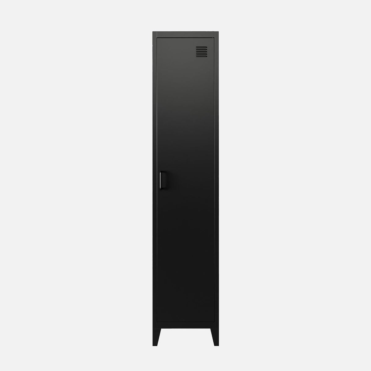 sweeek - Armoire Chambre Enfant en Acier Noir. 4 espaces de Rangement. casier. L 38 x P 38 x H 180 cm
