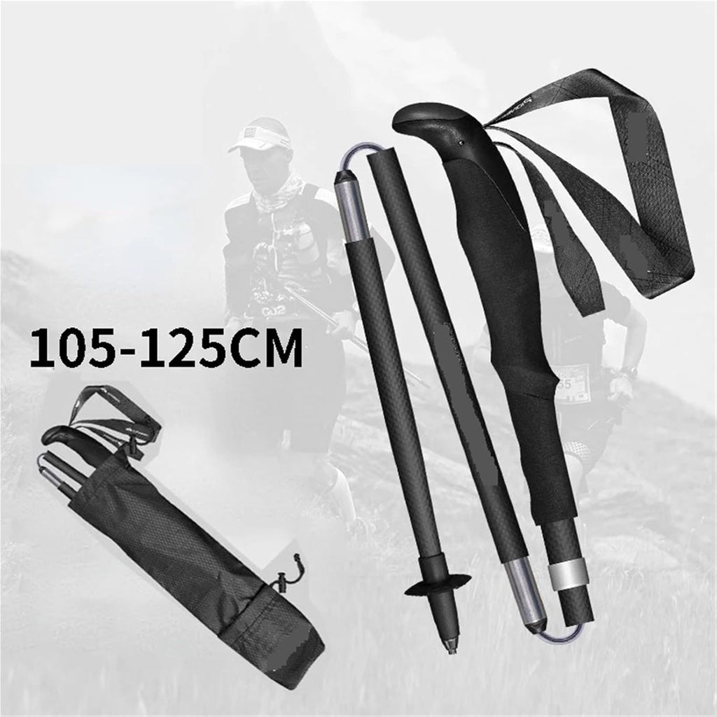 Bâton de randonnée Pliable et Portable, bâton de Marche télescopique réglable pour la randonnée