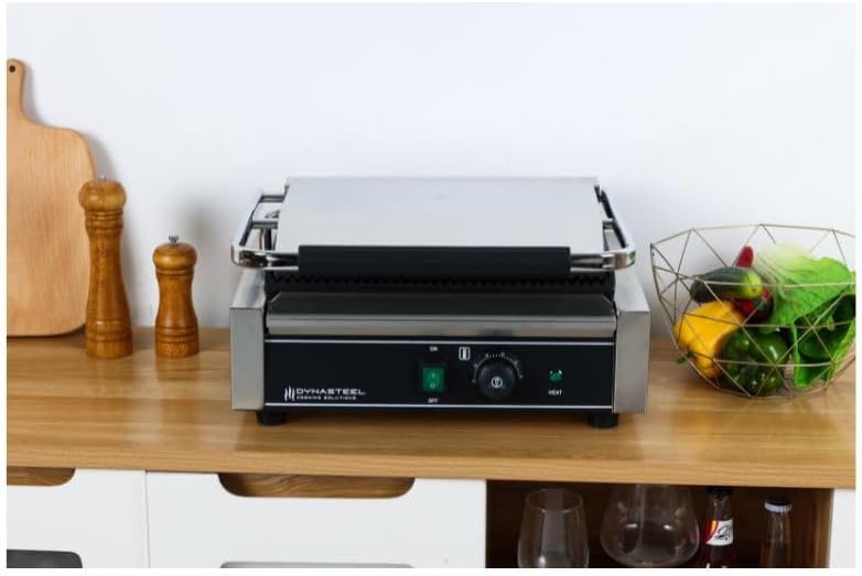 Grill Panini Grande Surface de Chauffe Rainurée
