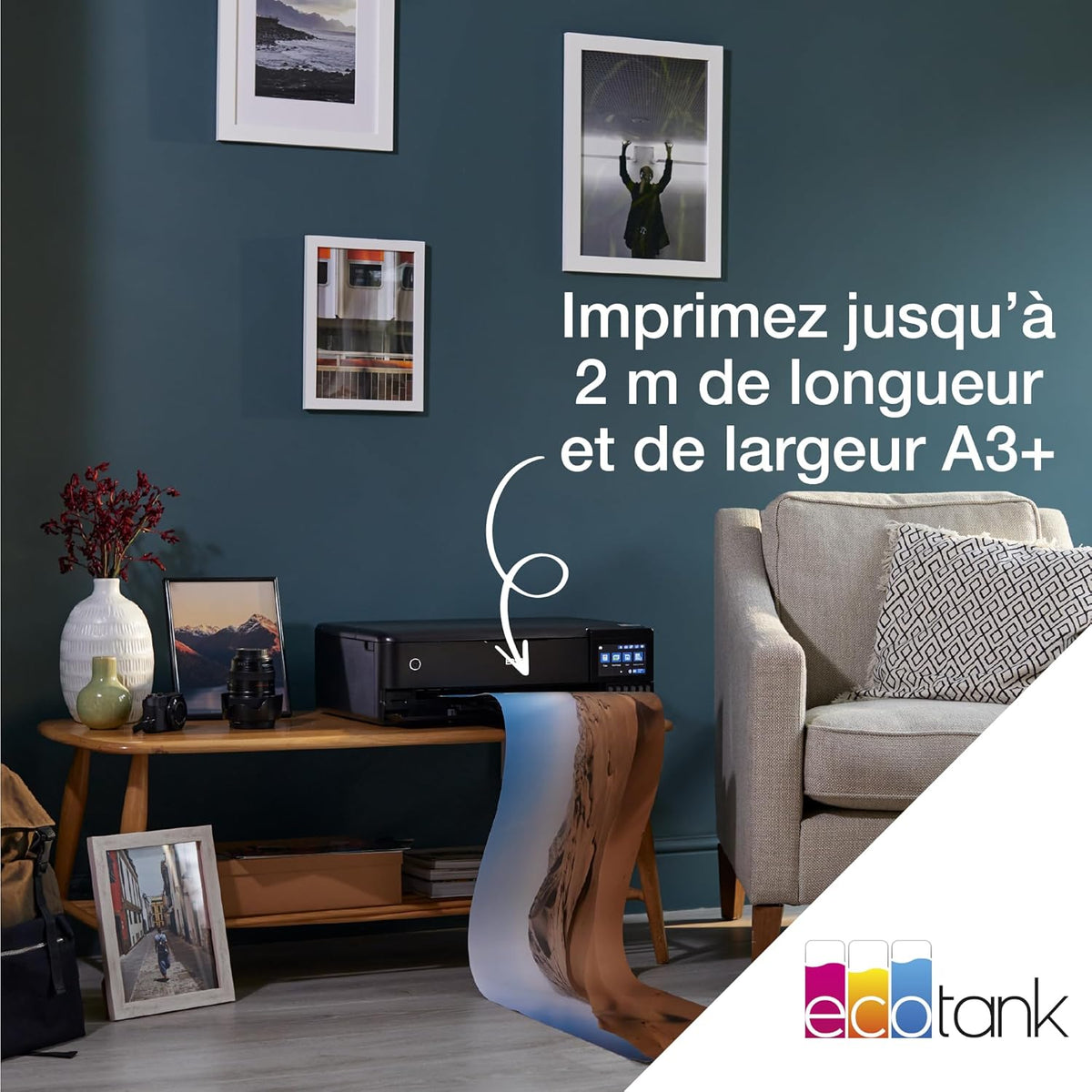 Imprimante photo A3+ EcoTank ET-8550 avec réservoir d’encre et Wi-Fi