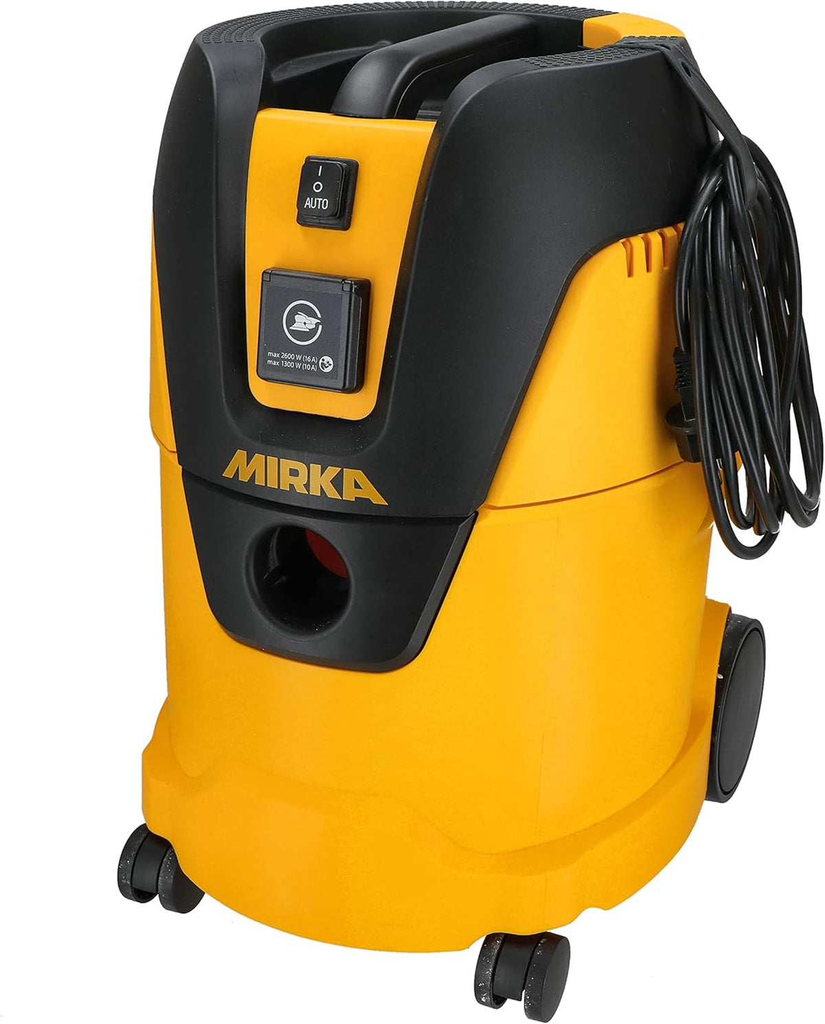 MIRKA Aspirateur Industriel Aspirateur Eau et poussière 25 litres/Tuyau d'aspiration/Puissance 1000 W/Adaptateur pour Ponceuse Inclus/Kit de Buses