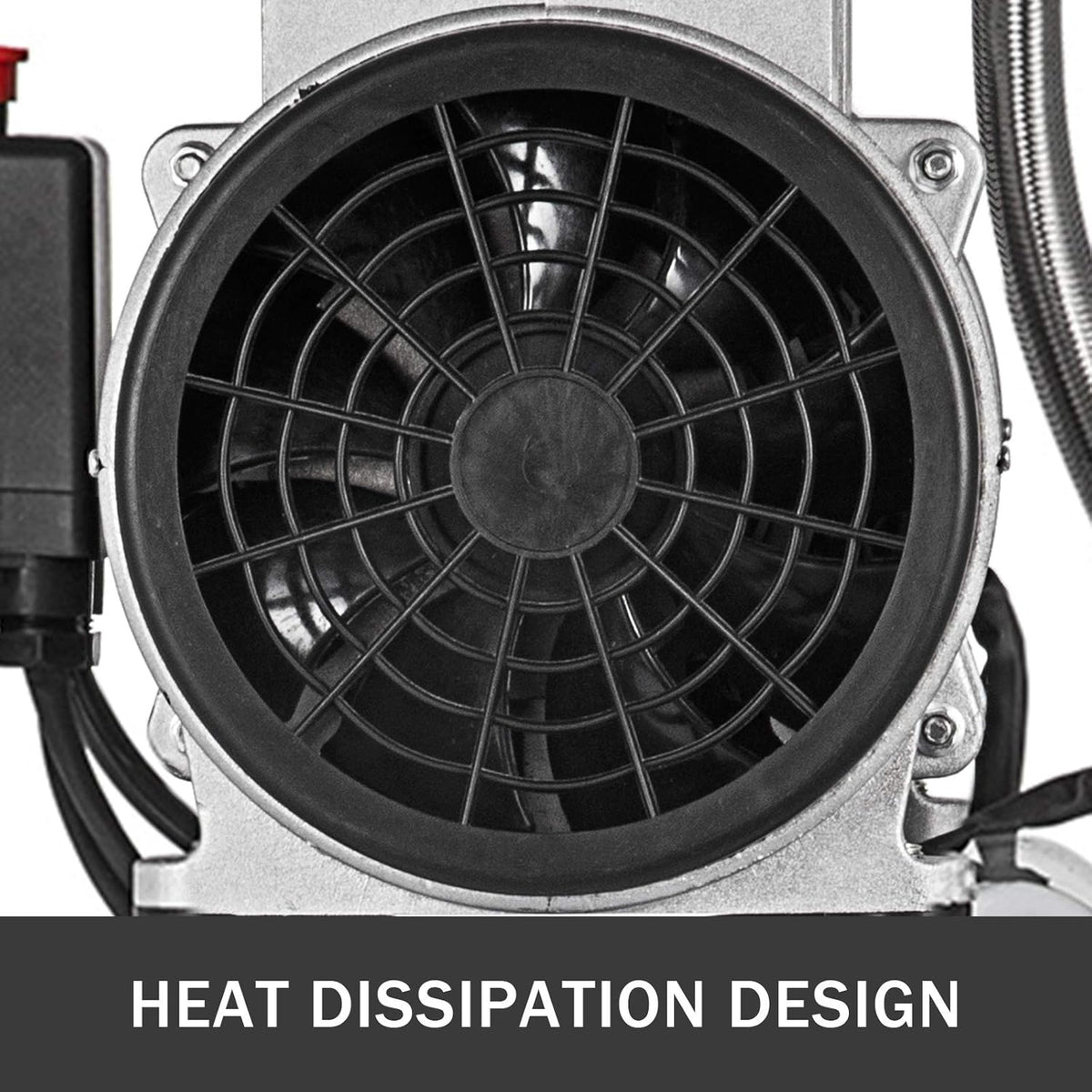 VEVOR Compresseur d’Air sans Huile Compresseur Silencieux à Air Comprimé Compresseur Outil d’Atelier pour Réparations Domiciliaires, Gonflage de Pneus (30L 850W, Électrovanne)