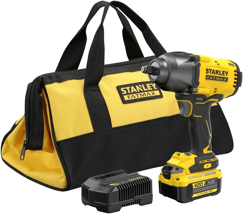 Boulonneuse a chocs - STANLEY FATMAX V20 - SFMCF940M1-QW - 1/2 Brushless 950 Nm - Lithium 18V - 1 Batterie 4Ah