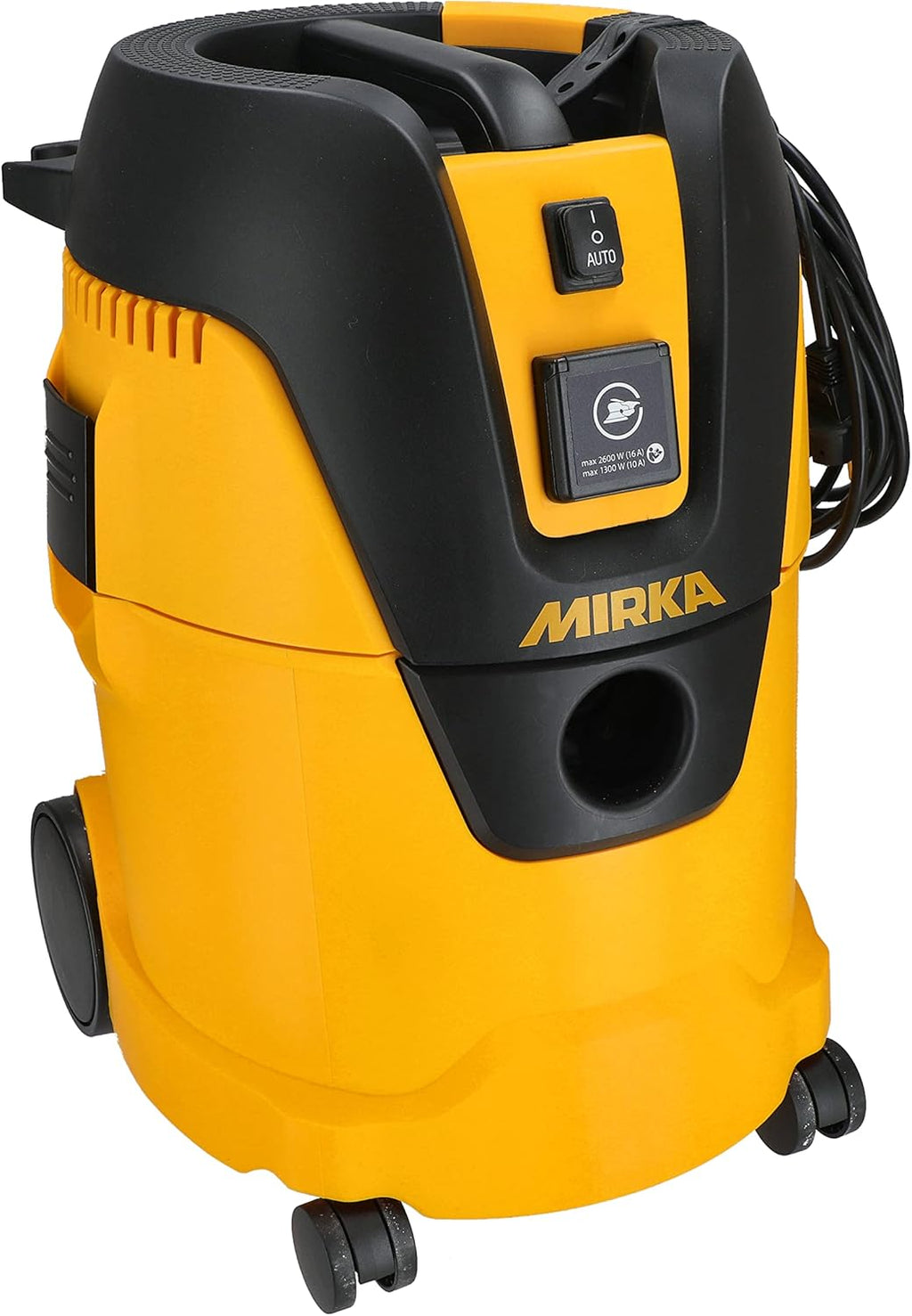 MIRKA Aspirateur Industriel Aspirateur Eau et poussière 25 litres/Tuyau d'aspiration/Puissance 1000 W/Adaptateur pour Ponceuse Inclus/Kit de Buses