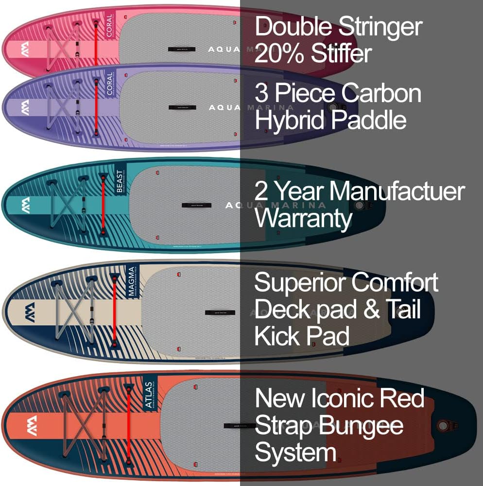 Aqua Marina Beast Planche à pagaie Gonflable de qualité supérieure 320 cm