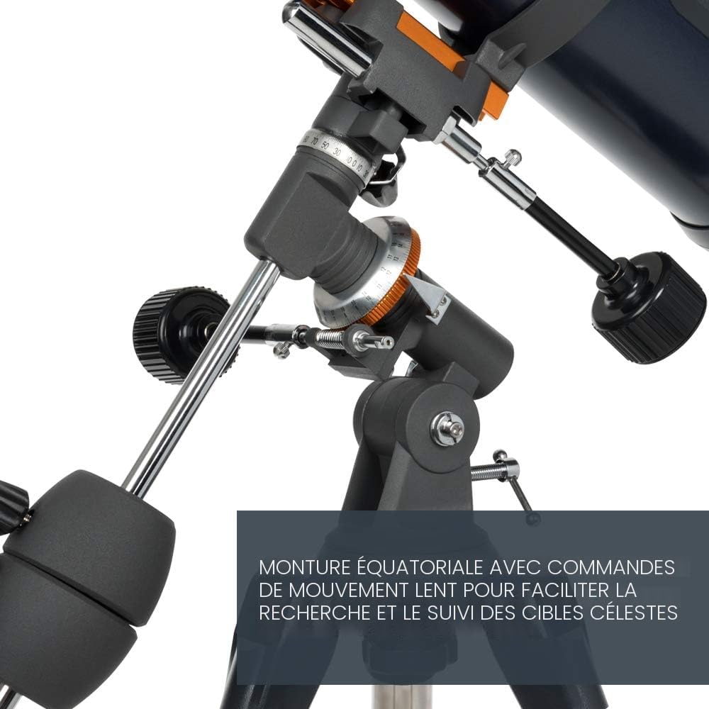 Celestron 31042 AstroMaster 114EQ Newtonian Reflector Telescope, Dark Blue