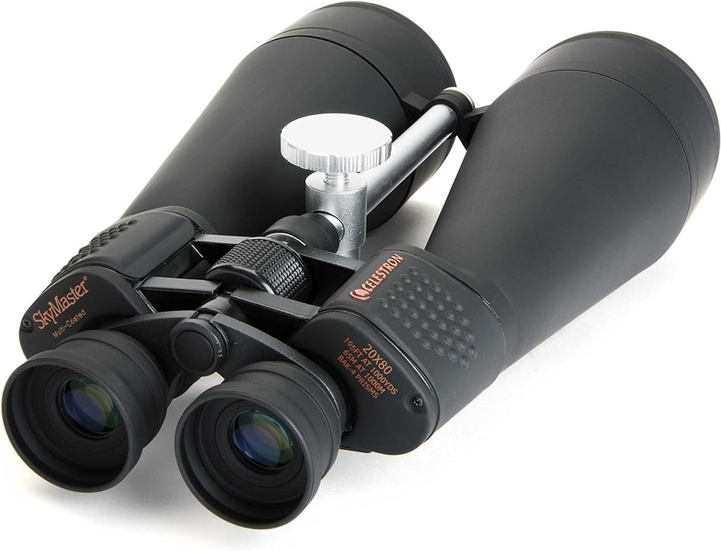 Celestron 71018 SkyMaster 20x80 mm Jumelles à Prisme de Porro avec Objectif Multicouche, Verre à Prisme BaK-4 et étui de Transport, Noir